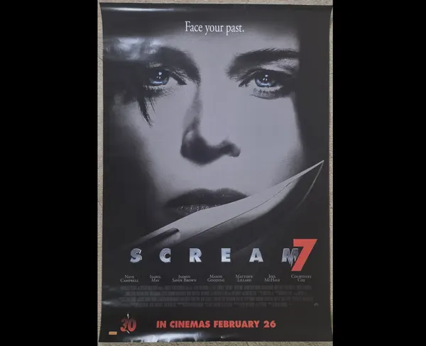 Scream 7 2026 Original Australian One Sheet 27x40 DS Neve Campbell Horror