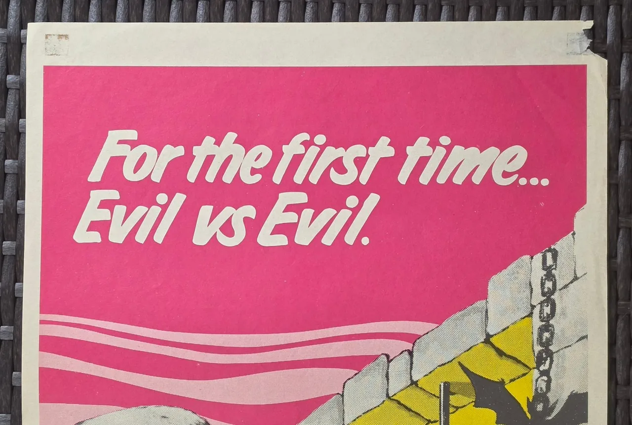 1972 Dracula Prisoner of Frankenstein Original Australian Daybill Horror Poster — photo 3