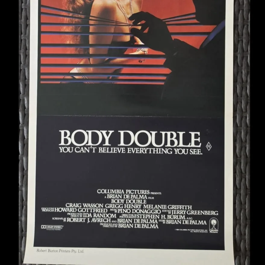 Body Double 1984 Original Australian Daybill Poster Brian De Palma Melanie Griff – photo 5