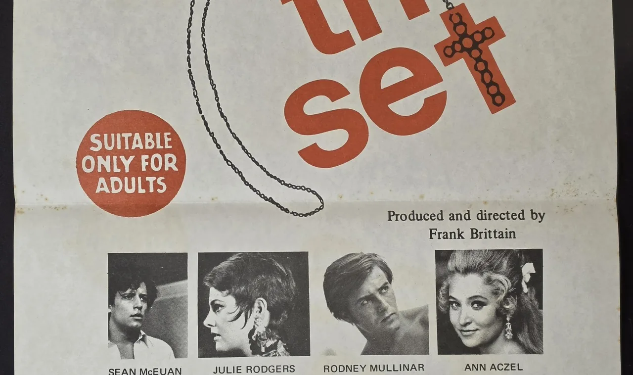 1970 The Set Original Australian Daybill Movie Poster Adults Frank Brittain VG – photo 5