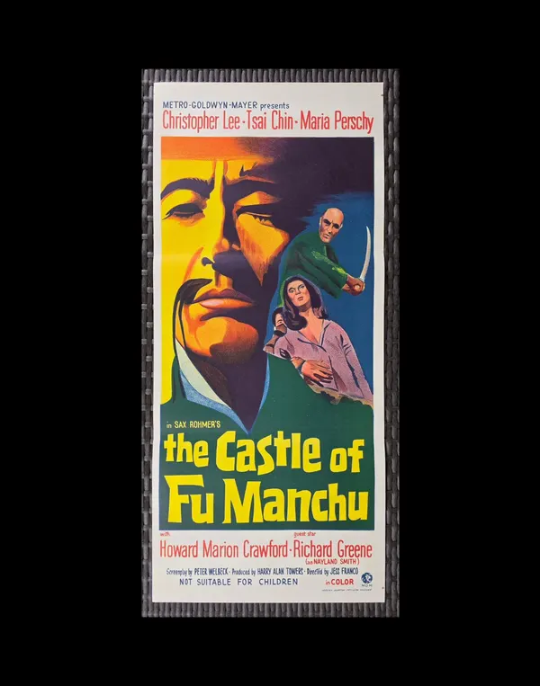1969 The Castle of Fu Manchu Original Australian Daybill Christopher Lee