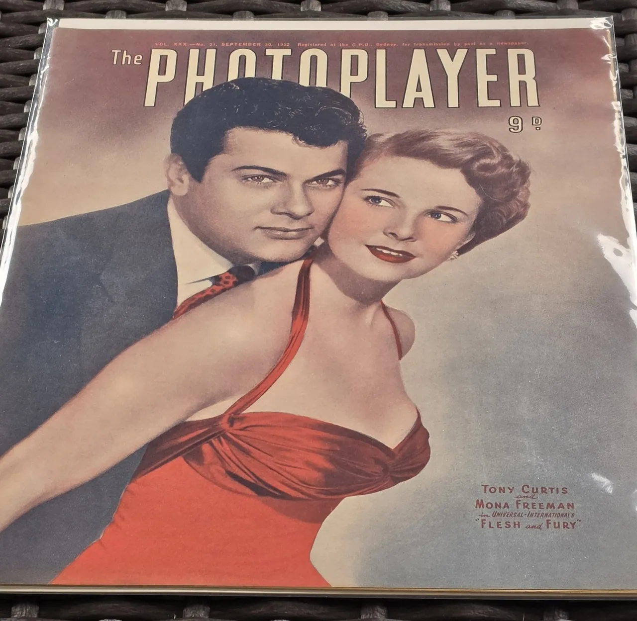 1952 Photoplayer Magazine Sept Vol XXX No 21 Tony Curtis Mona Freeman – photo 2