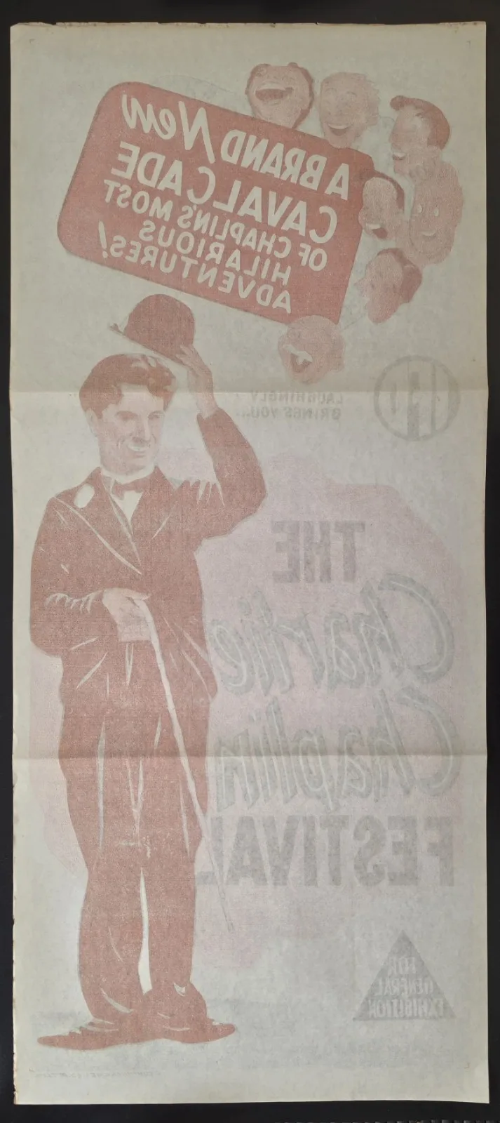 1955 The Charlie Chaplin Festival Original Australian Daybill Poster VG Rare – photo 5