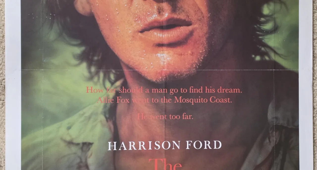 1986 The Mosquito Coast Original Australian One Sheet 27x40 Harrison Ford Poster – photo 9