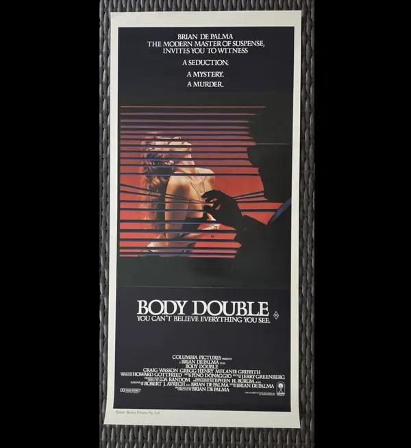 Body Double 1984 Original Australian Daybill Poster Brian De Palma Melanie Griff
