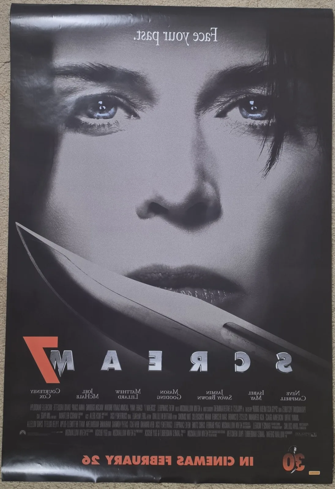 Scream 7 2026 Original Australian One Sheet 27x40 DS Neve Campbell Horror – photo 5