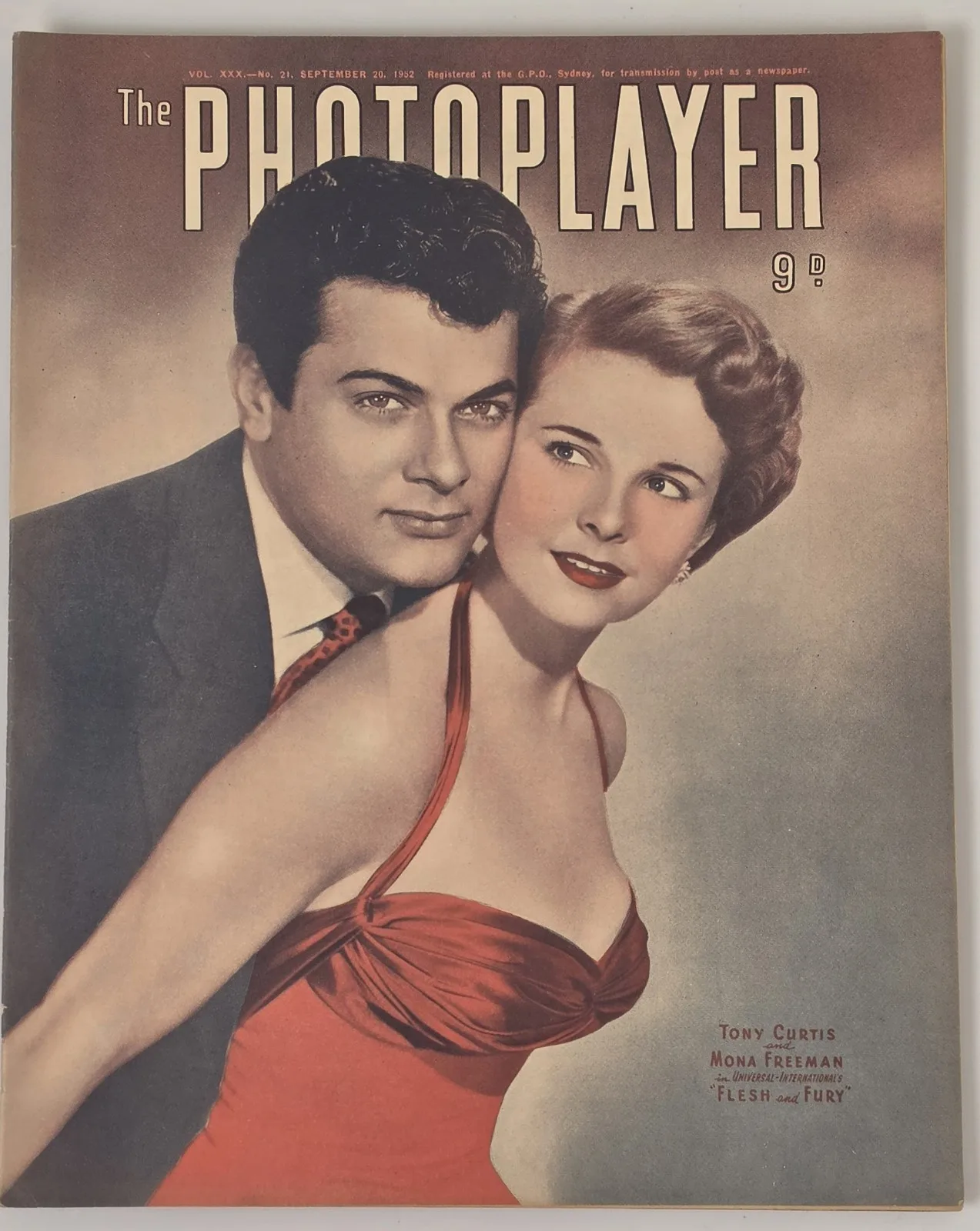 1952 Photoplayer Magazine Sept Vol XXX No 21 Tony Curtis Mona Freeman – photo 3