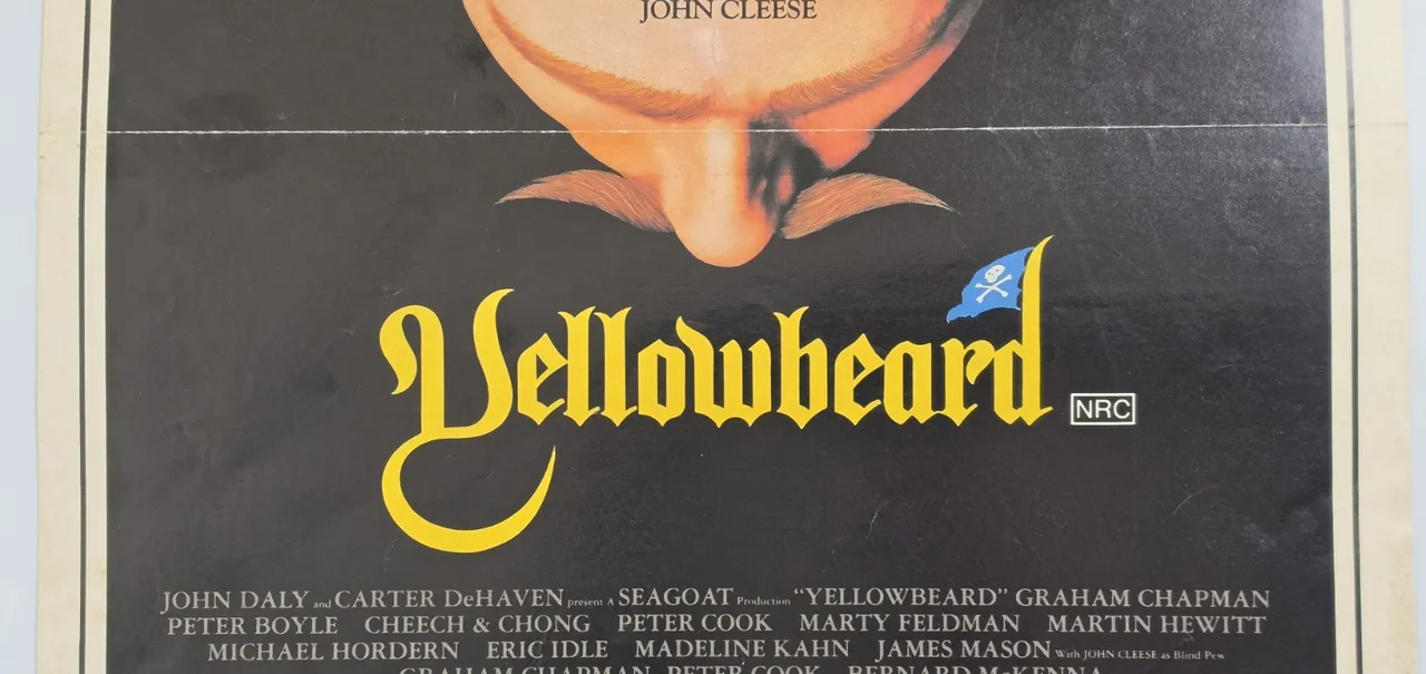 1983 Original Australian Daybill Yellowbeard Monty Python Comedy VG – photo 4