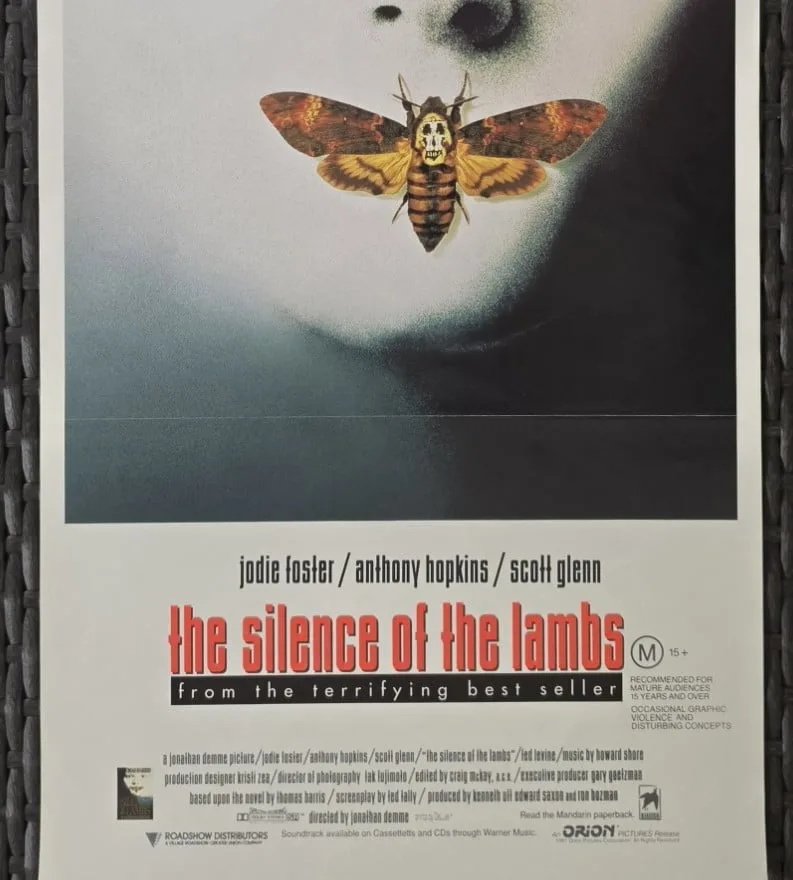 The Silence of the Lambs 1991 Original Australian Daybill Poster Anthony Hopkins – photo 5