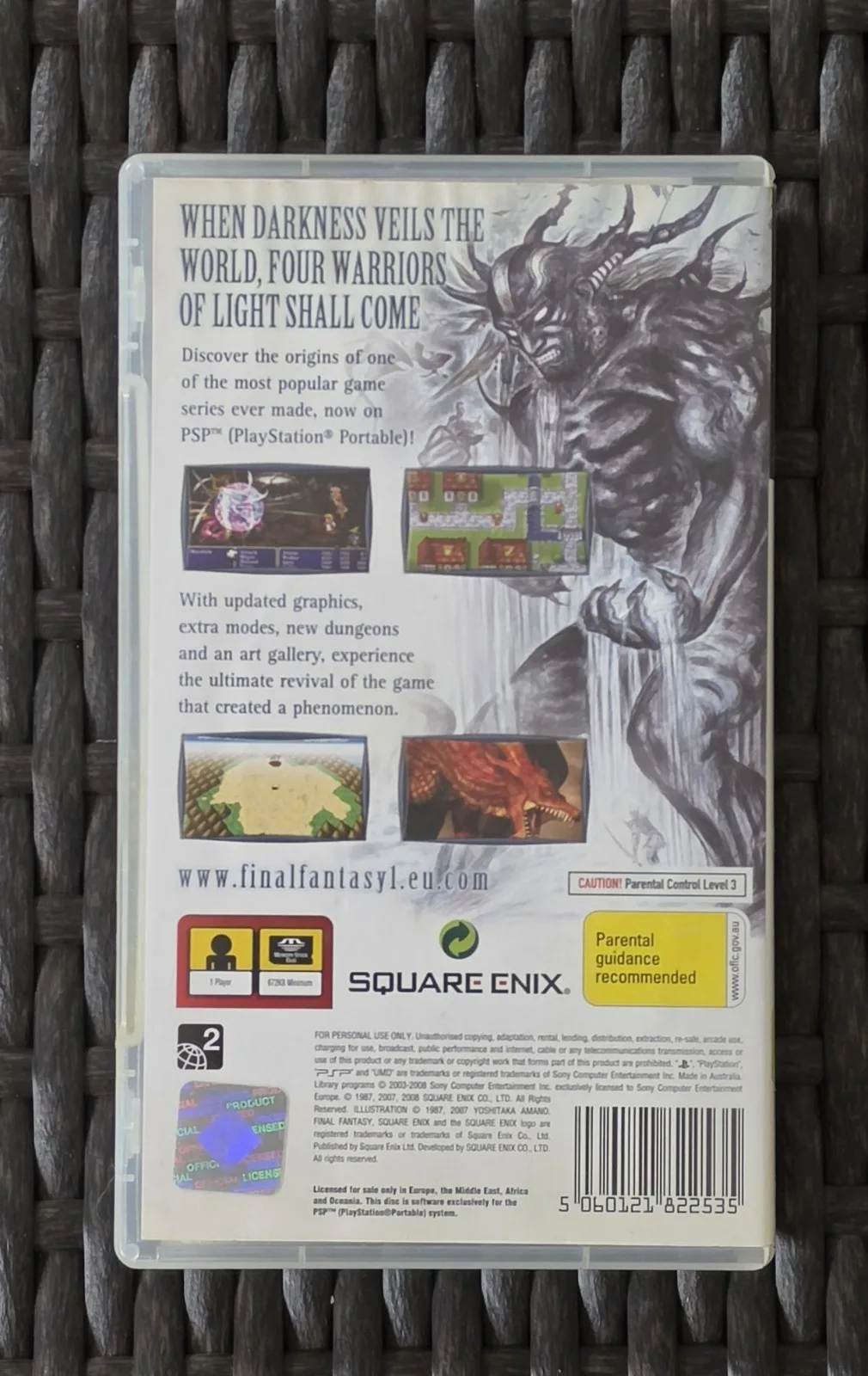 2008 Final Fantasy I PSP Australian Release Complete w/ Manual Square Enix – photo 5