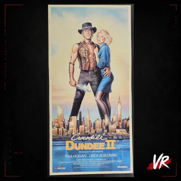 1988 Crocodile Dundee II Orig Australian Daybill Paul Hogan (Crocodile Dundee)VG