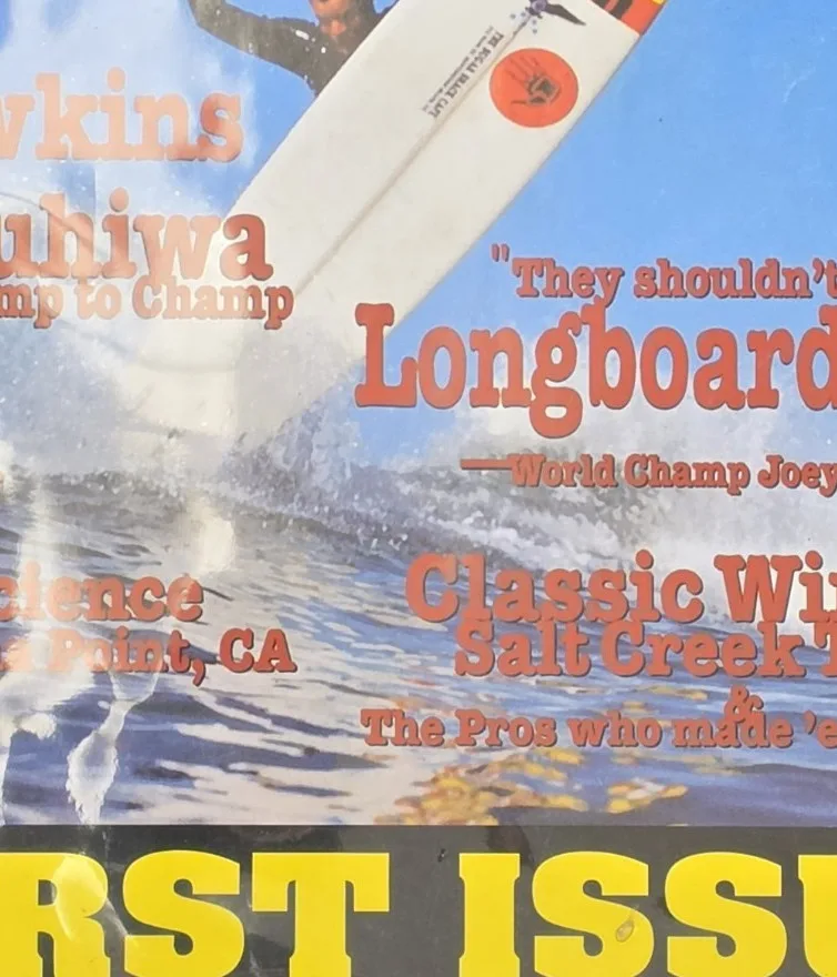 1993 Cross Step Vol. 1 No. 1 First Issue Surf Magazine Joey Hawkins VG Bag+Board – photo 9