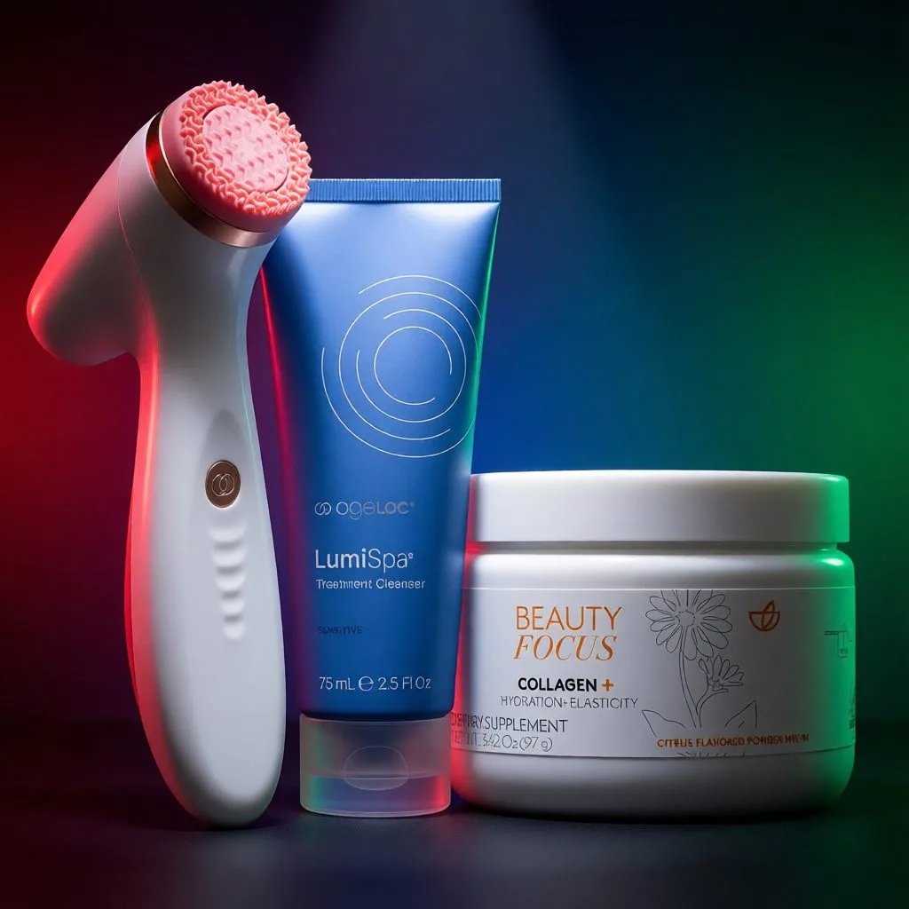 LumiSpa® iO Rose Gold& Beauty Focus® Collagen+ Better Together Kit - Sensitive — photo 2