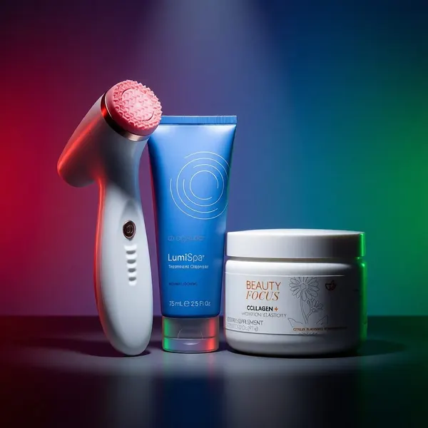 LumiSpa® iO(Rose Gold) &Beauty Focus® Collagen+ Better Together Kit Normal Combo