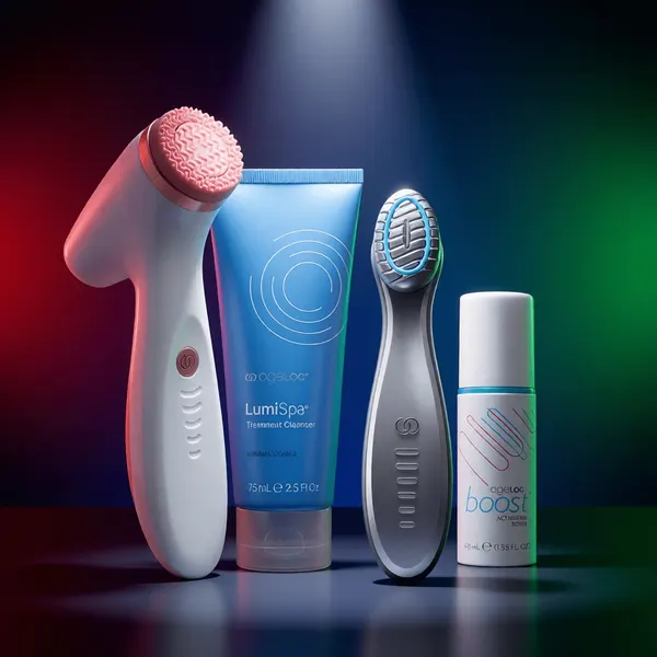 ageLOC® LumiSpa® iO & ageLOC Boost® Kit Red