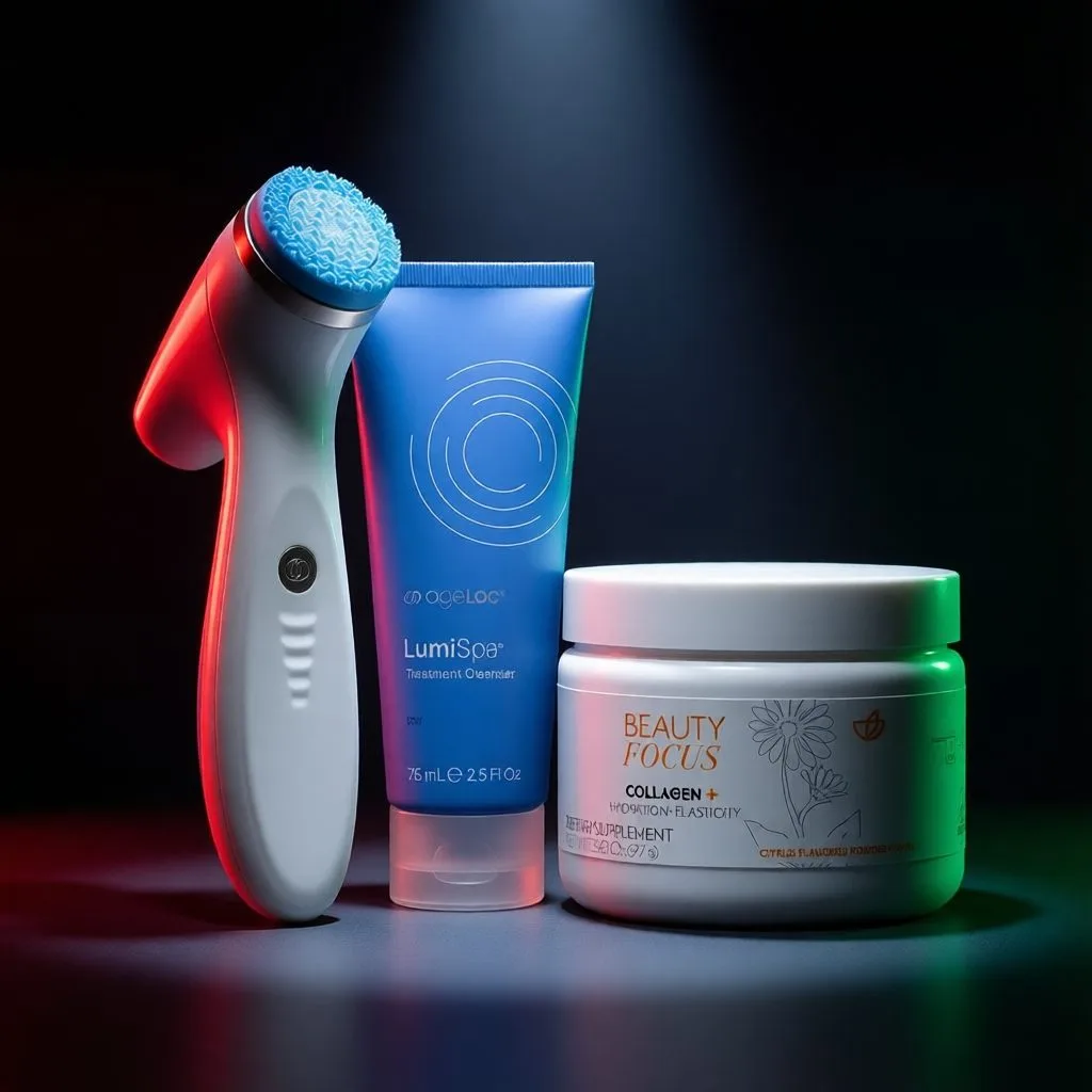 LumiSpa® iO (Blue) & Beauty Focus® Collagen+ Better Together Kit - Dry — photo 2