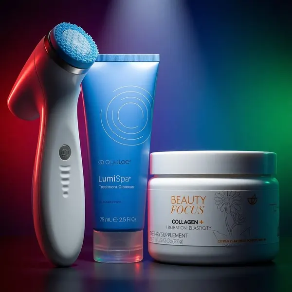LumiSpa iO (Blue) & Beauty Focus® Collagen+ Better Together Kit - Blemish Prone