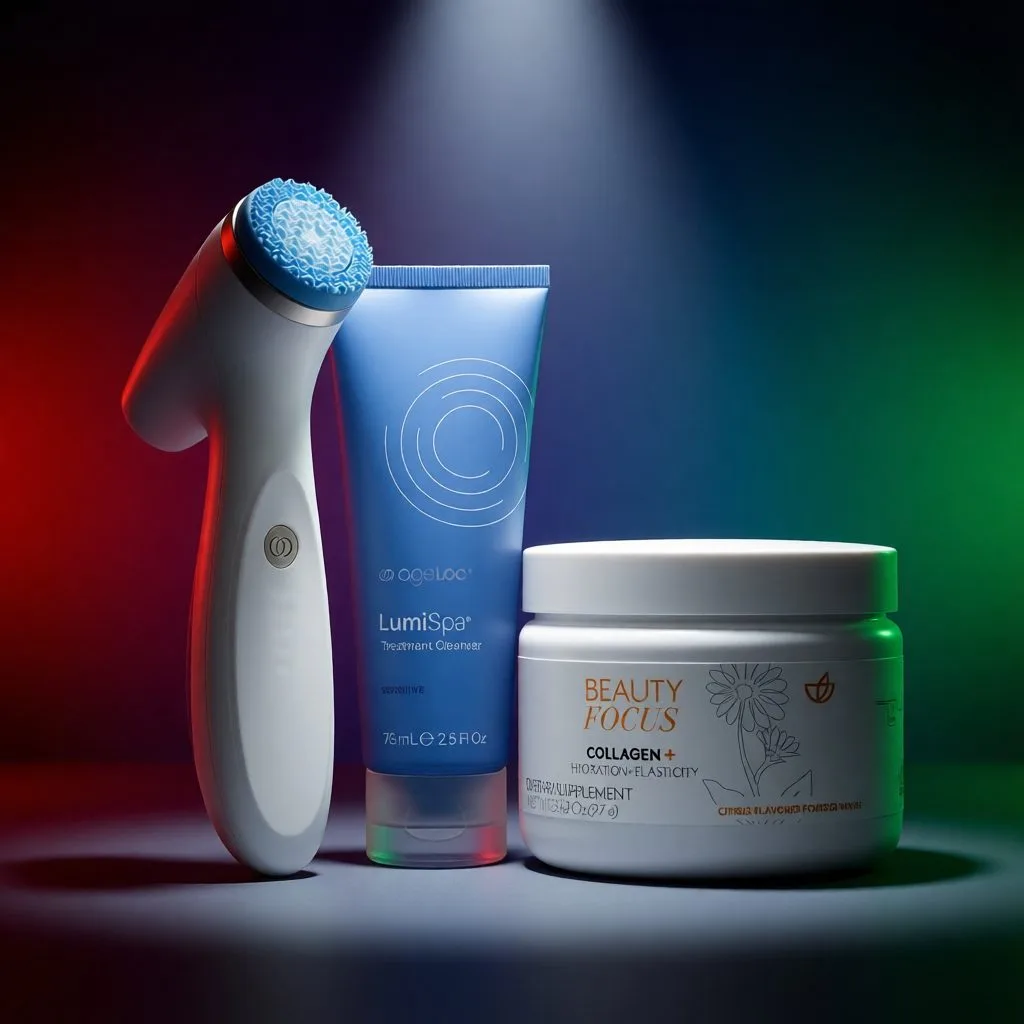 LumiSpa® iO (Blue) & Beauty Focus® Collagen+ Better Together Kit - Sensitive — photo 2