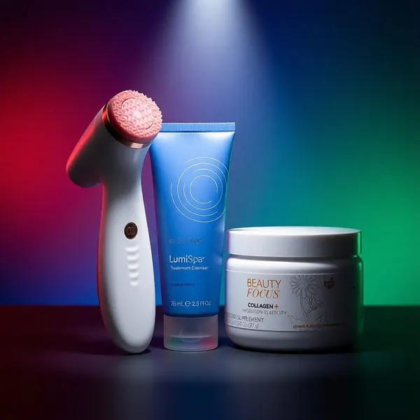 LumiSpa® iO (Rose Gold) & Beauty Focus® Collagen+ Better Together Kit - Blemish