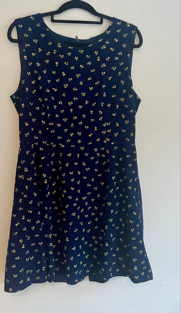 Princess Highway Navy Floral Cotton Dress Size 12