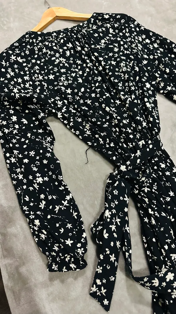French Connection Floral Wrap Maxi Dress - Size 12
