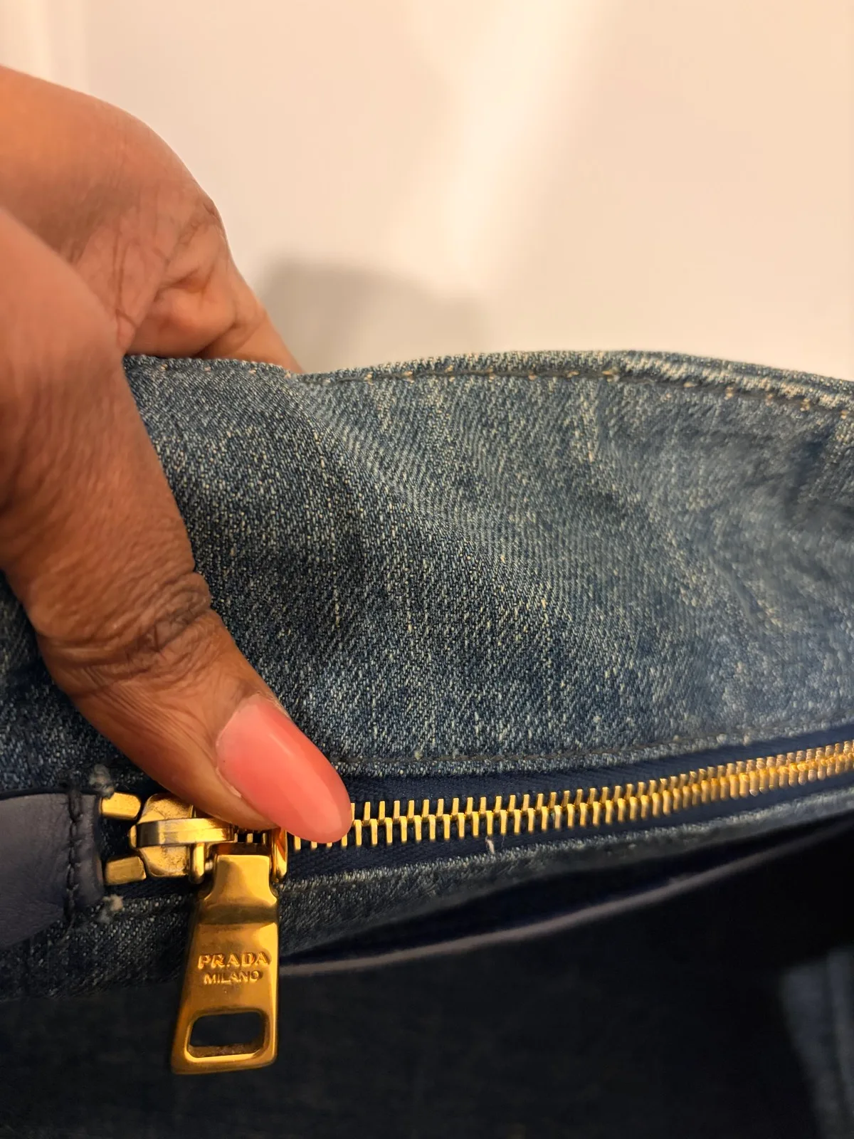 Prada campana denim tote — photo 5