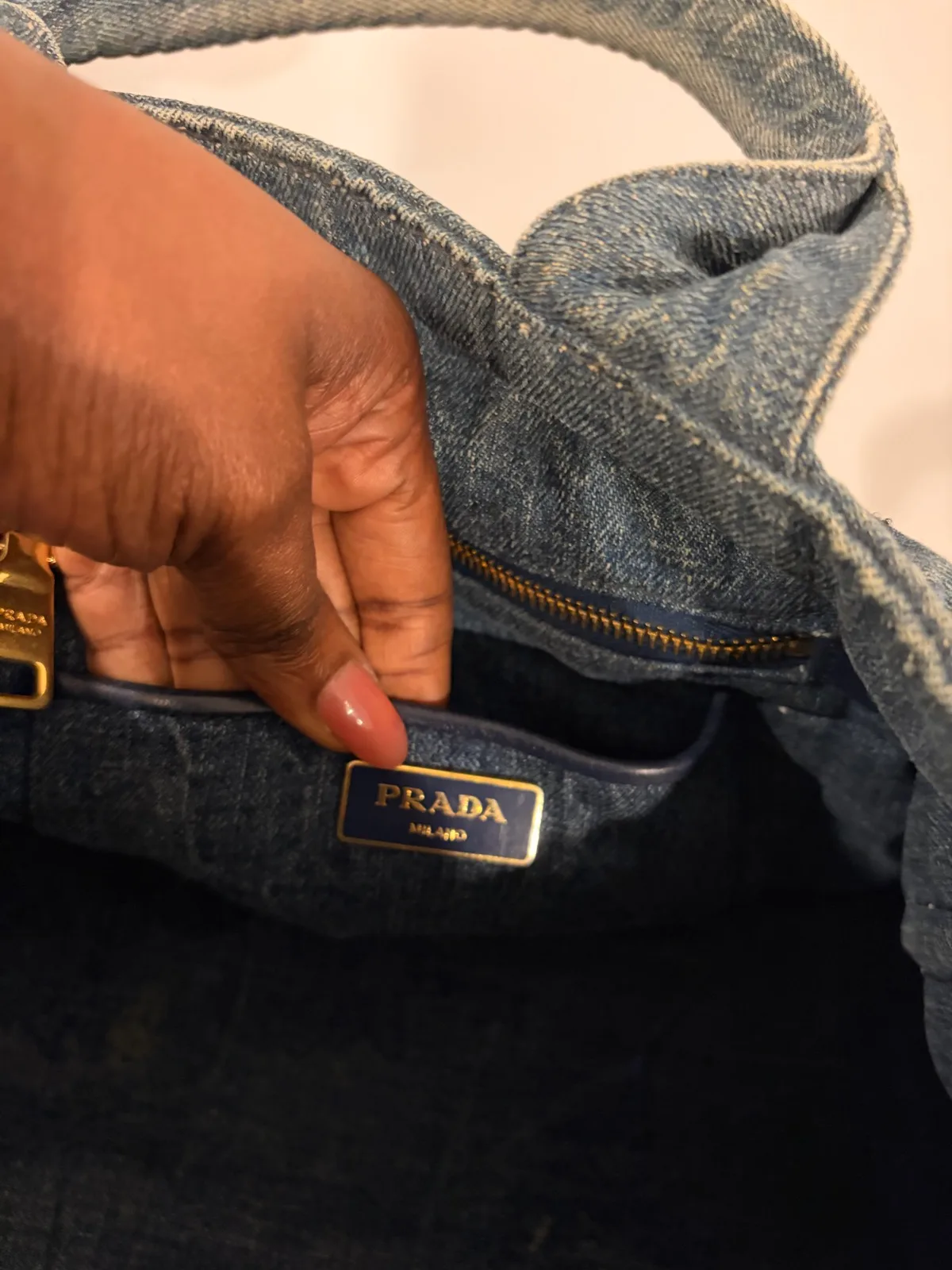 Prada campana denim tote — photo 6