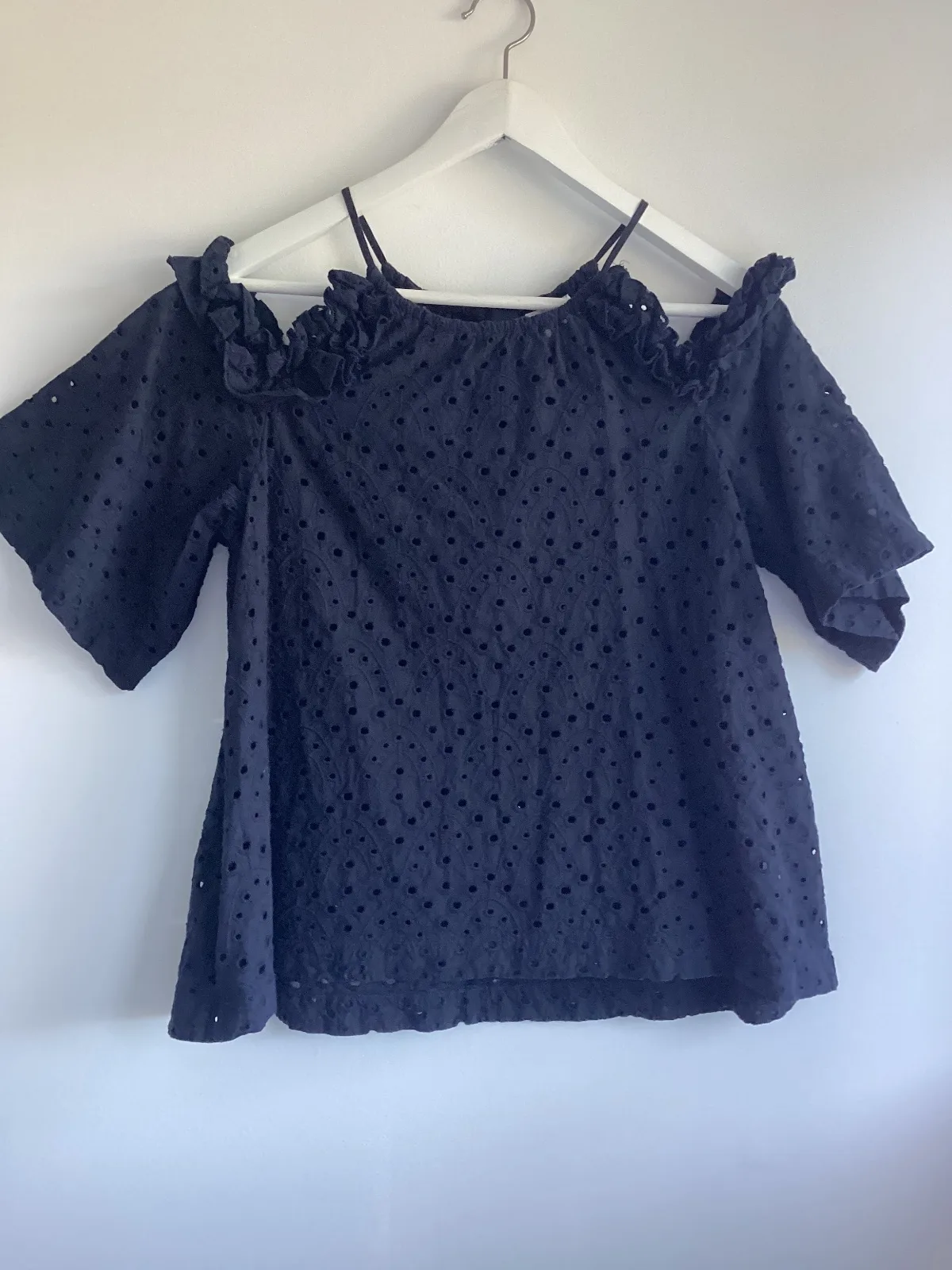 Seed Heritage Cotton top Size 10. Good Condition Navy — photo 2