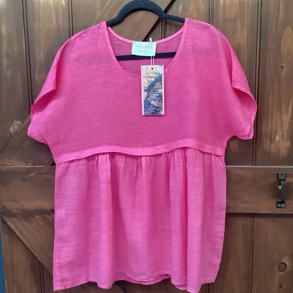 Linen top size 10/12 also fit 14. New with tags .