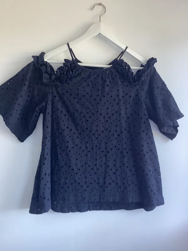 Seed Heritage Cotton top Size 10. Good Condition Navy