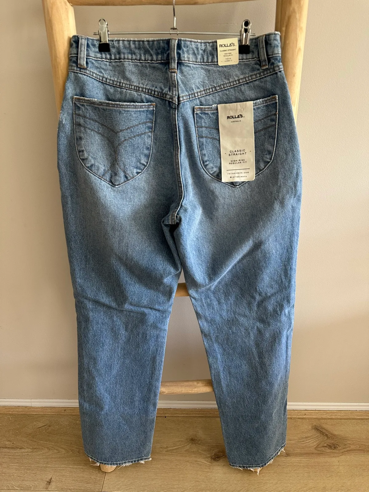 Ladies Rolla’s Classic Straight High Rise Jeans - size 30 - AUS 12 — photo 4