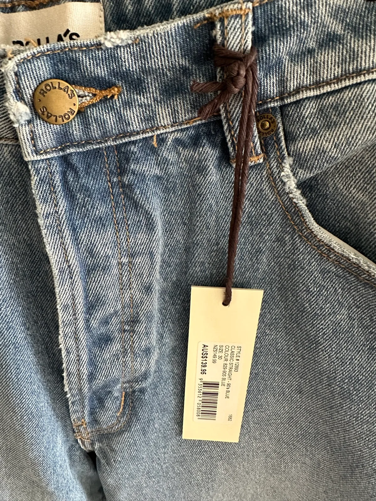 Ladies Rolla’s Classic Straight High Rise Jeans - size 30 - AUS 12 — photo 3