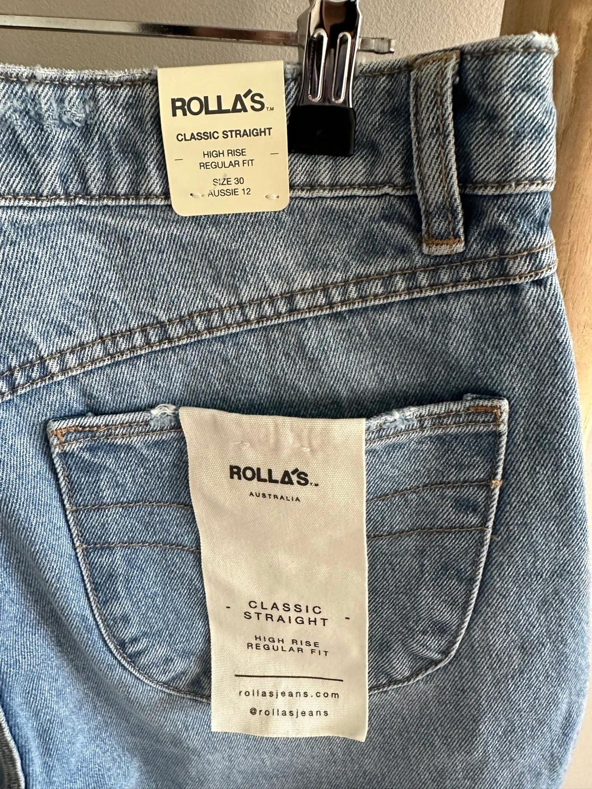 Ladies Rolla’s Classic Straight High Rise Jeans - size 30 - AUS 12 — photo 5