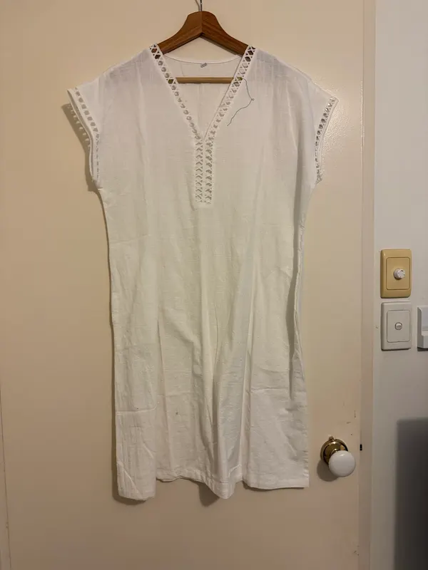 White womens dress