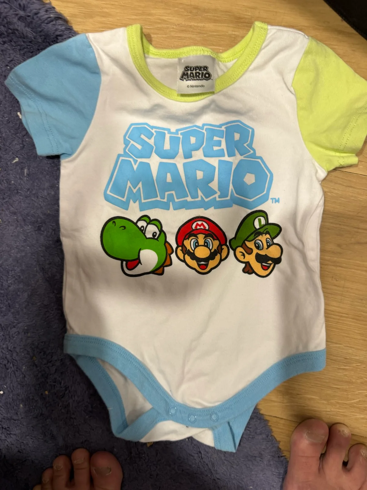 Mario baby onesie unise 3-6 m – photo 3