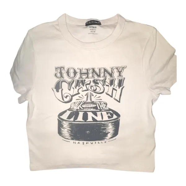 Johnny cash cotton on crop XS
