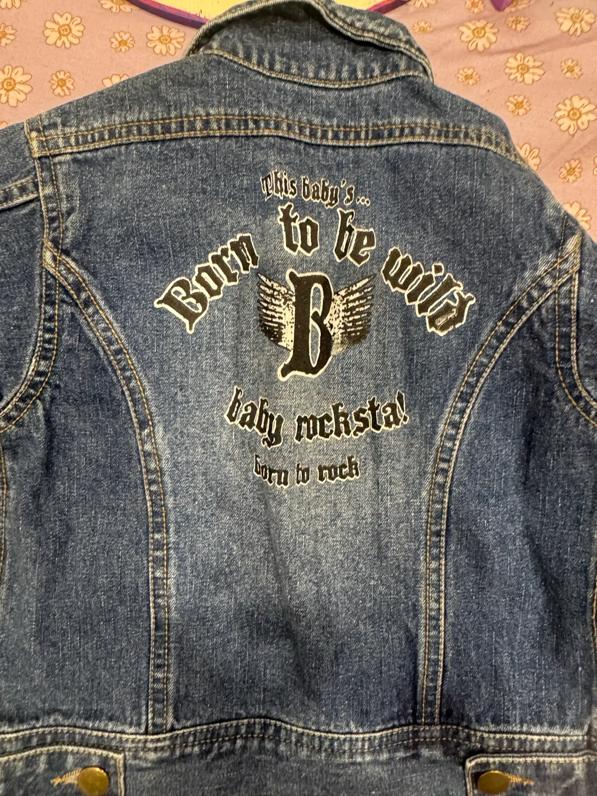 Baby rockstar denim jacket 0 vintage — photo 3