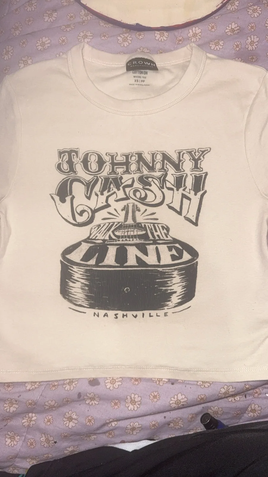 Johnny cash cotton on crop XS — photo 4