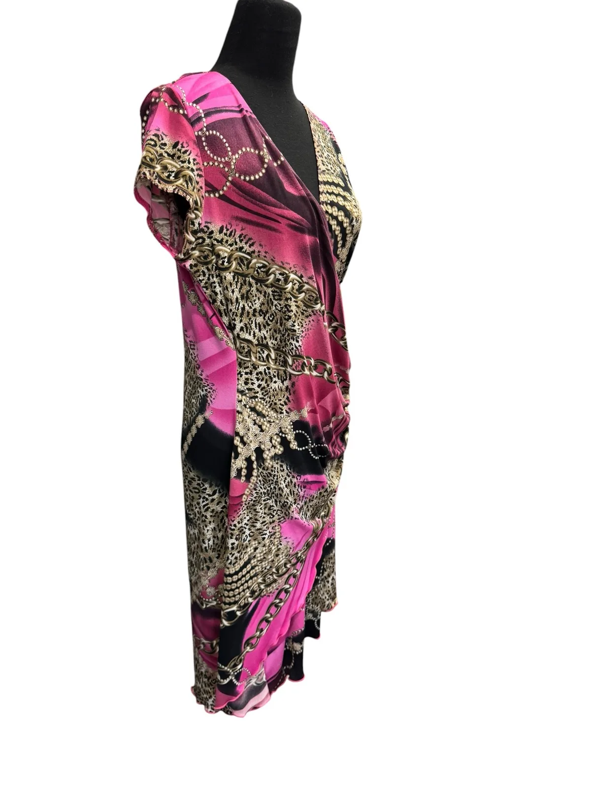 Joseph Ribkoff 16 pink chains dress — photo 6
