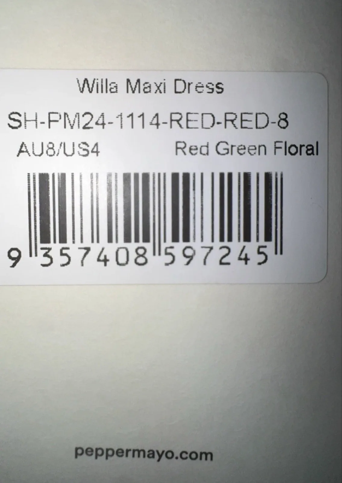 Peppermayo strapless floral maxi sz 8 – photo 5