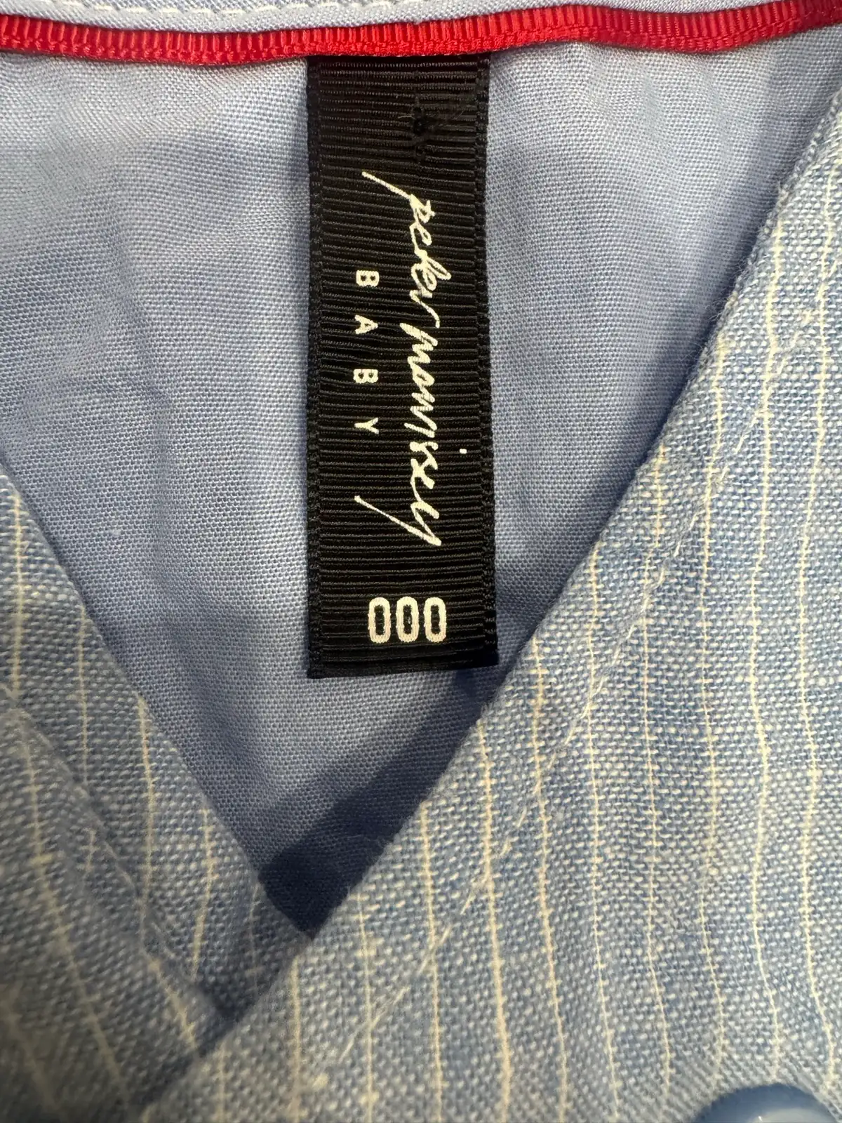 Boys blue pin striped vest 000 designer – photo 2