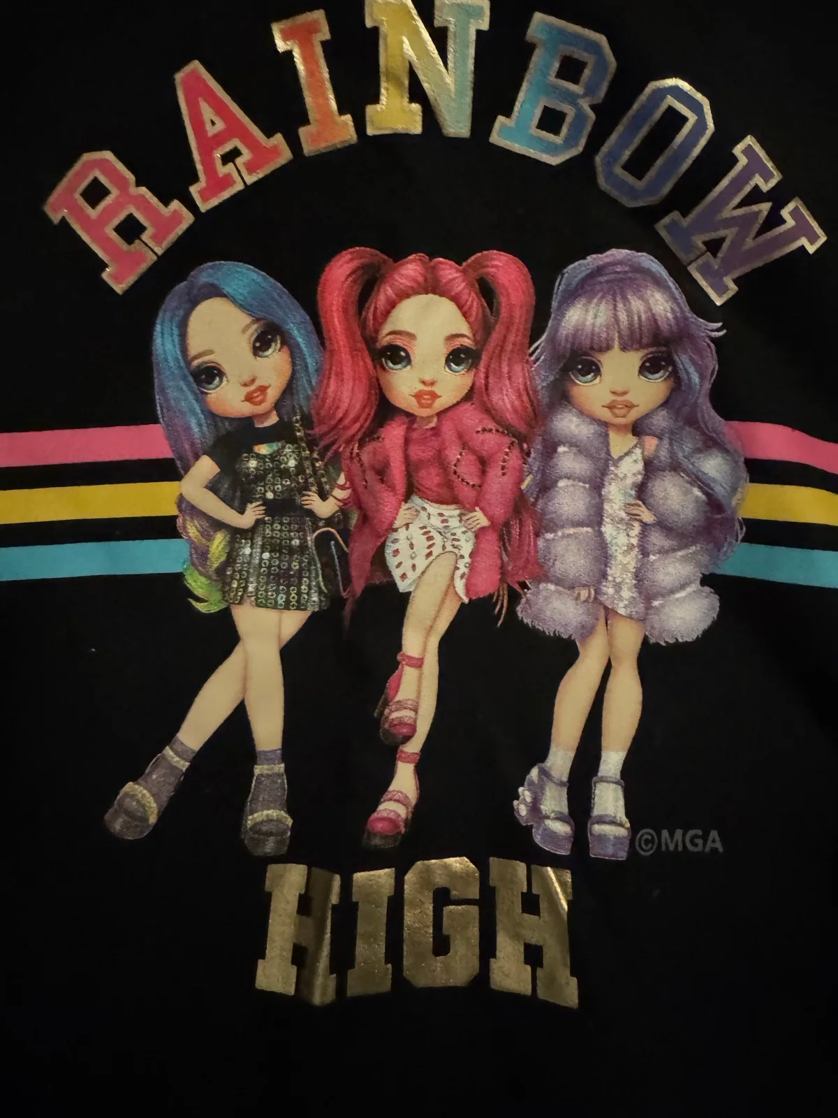 Rainbow high hooded jumper sz 10 – photo 3