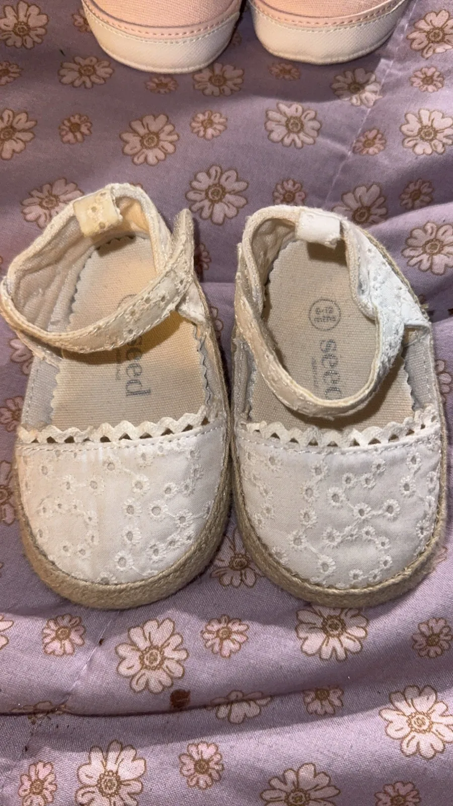 Seed crochet girl 6-12m slip on — photo 4