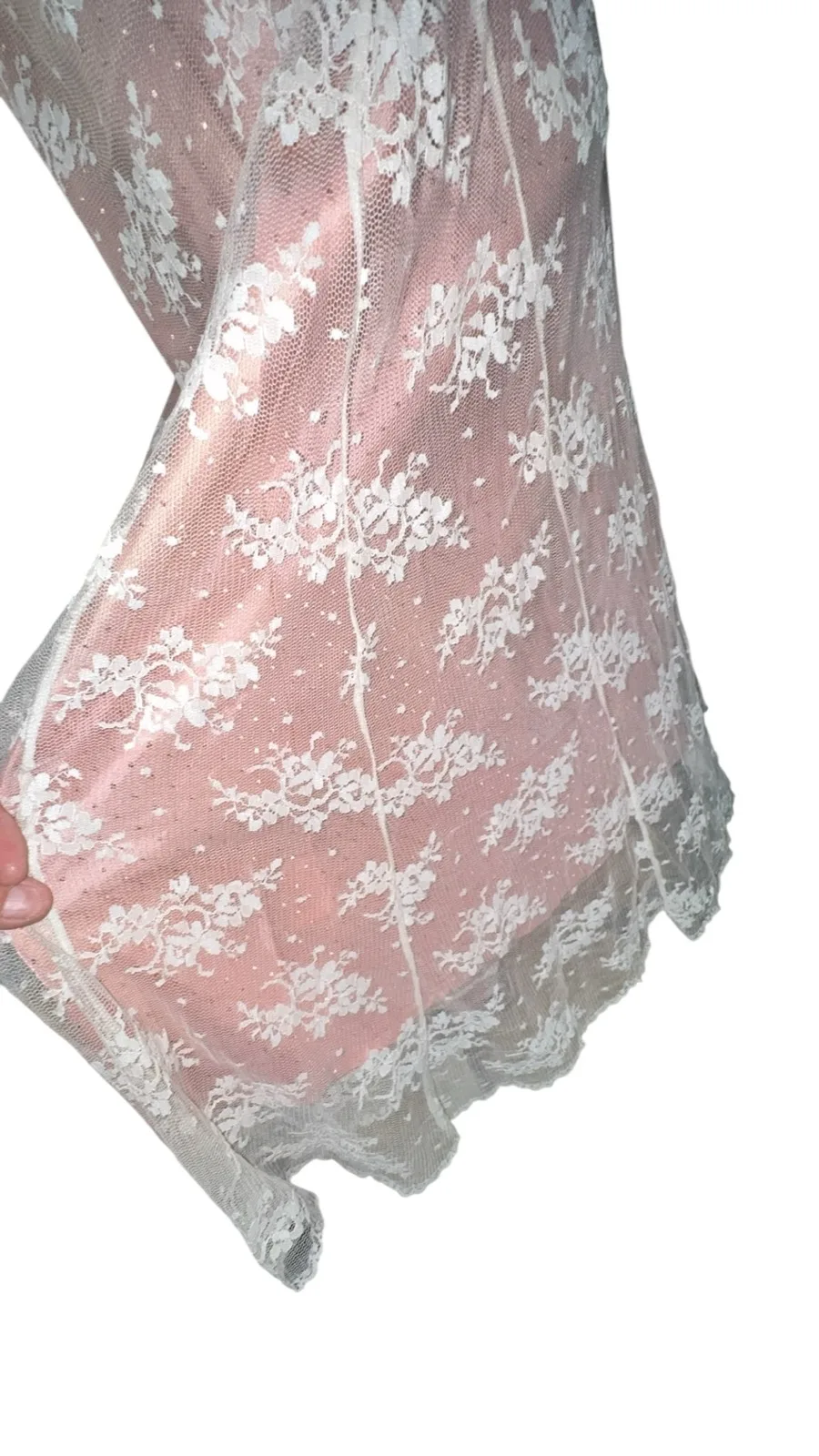 Tokito pink lace thin strap 10 dress — photo 5