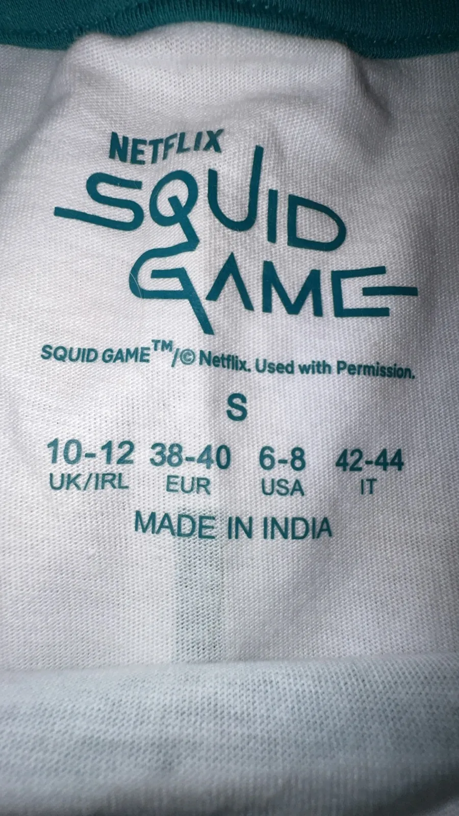 Squid games cropped boxy tshirt sz S — photo 3