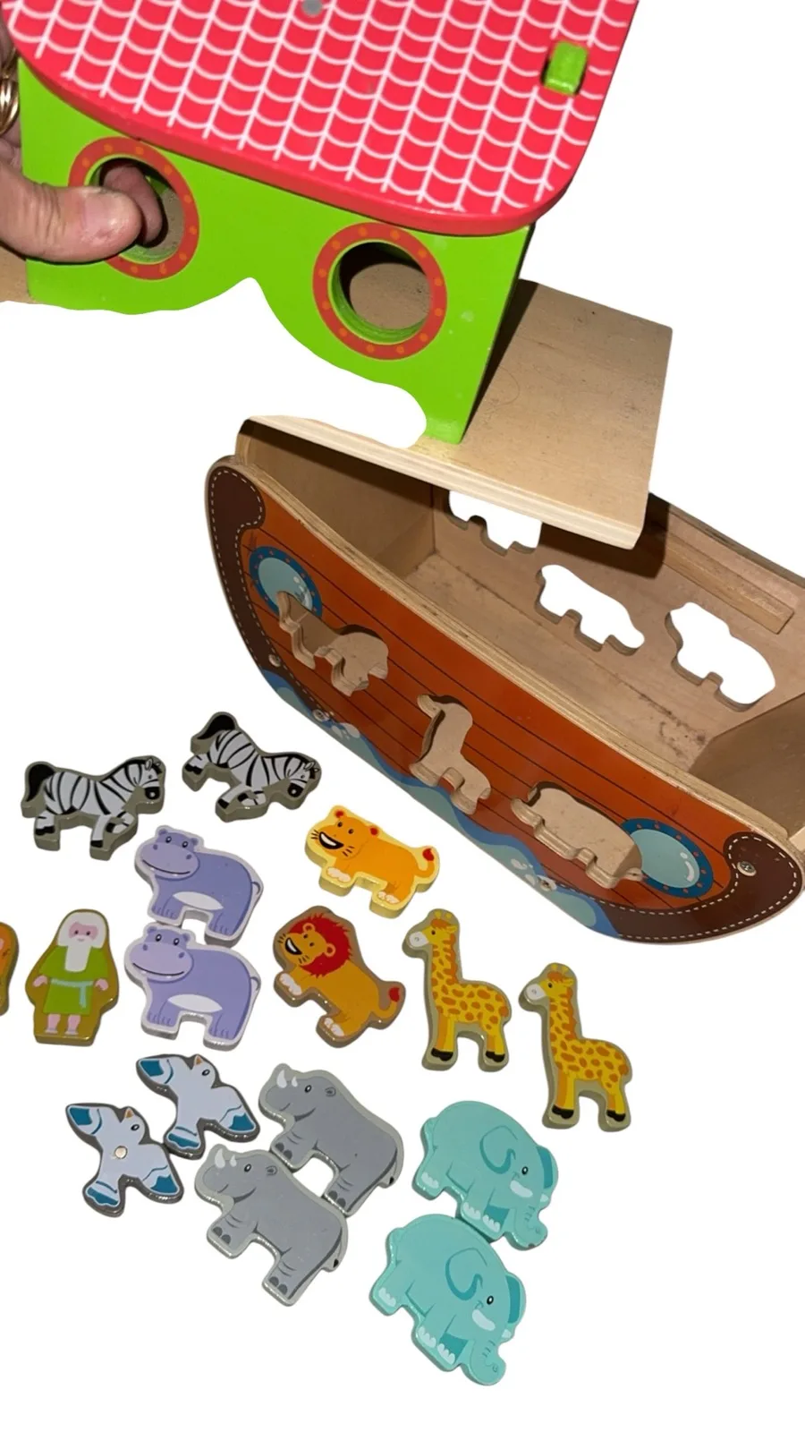 Wooden Noah’s ark shape sorter — photo 7