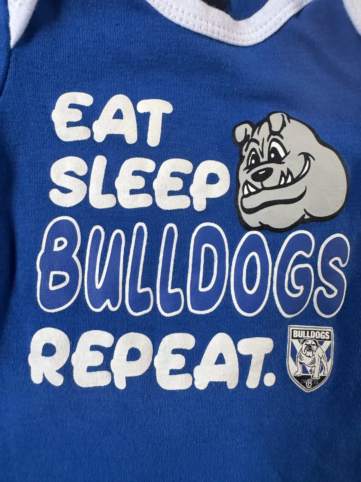 Bulldogs nrl footy baby onesie – photo 3