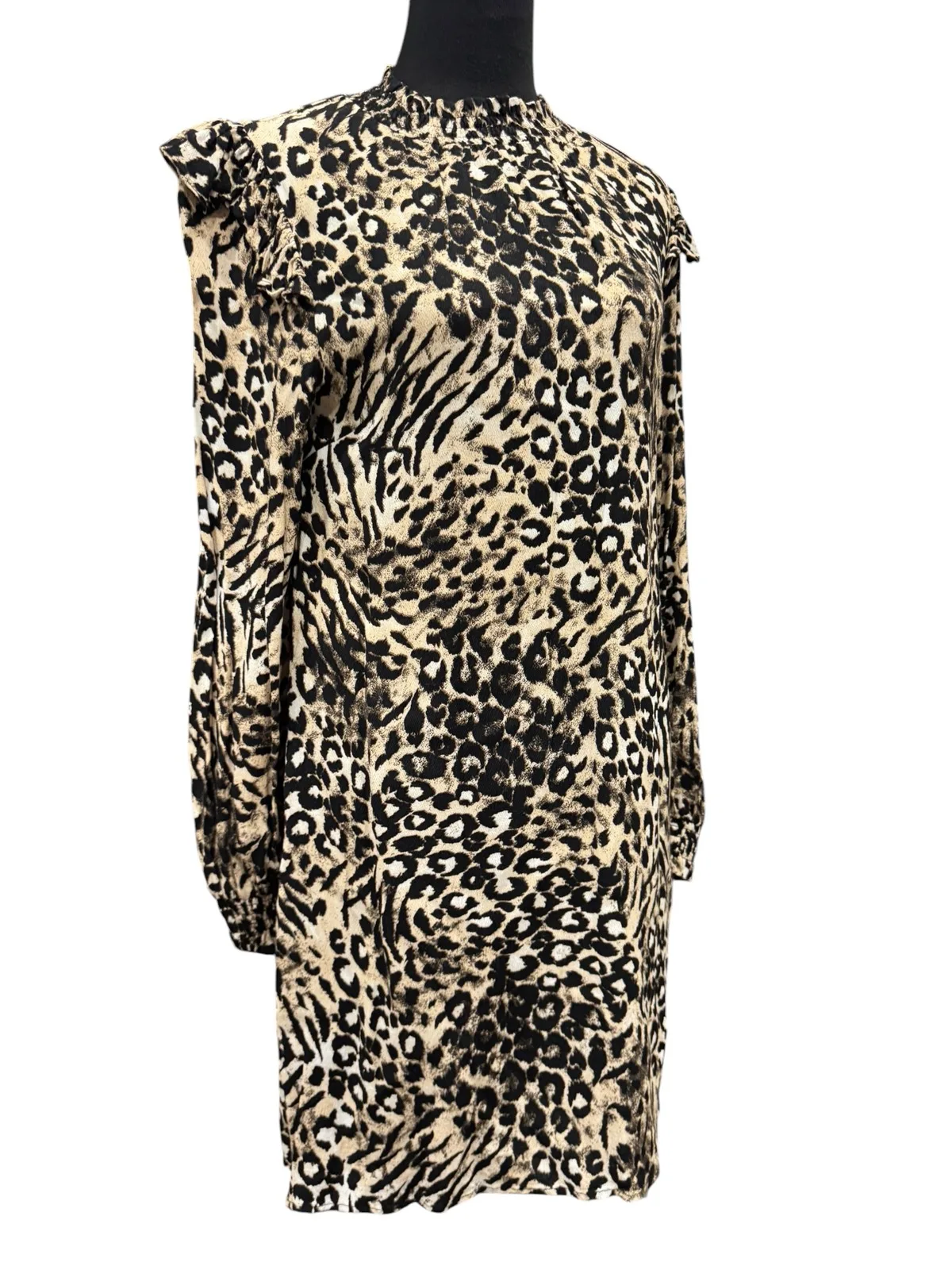 Decjuba animal print long sleeve midi sz 10 — photo 5
