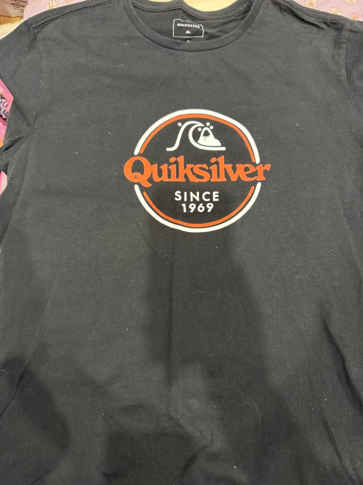 Quiksilver tshirt boys 14 black — photo 2