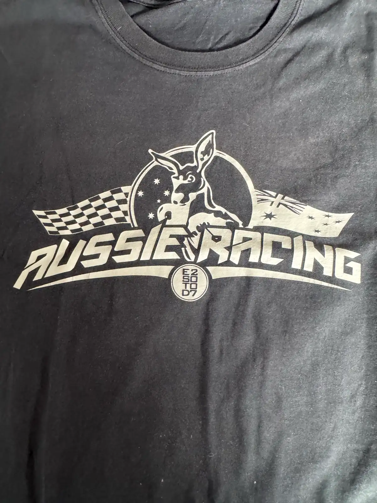 Aussie racing men’s black tshirt L – photo 2